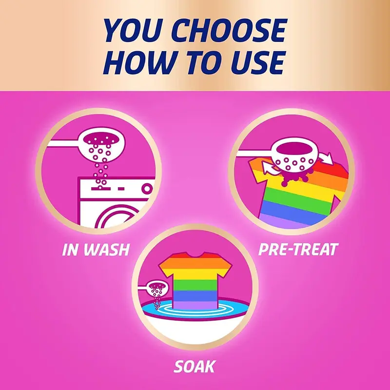 Vanish Gold Oxi Action Laundry Booster and Stain Remover Powder for Colours, Keeps Colours Bright, Removes Odours & Tough Stains Even at 20°, Safe on Everyday Fabrics, 1.9 kg 6