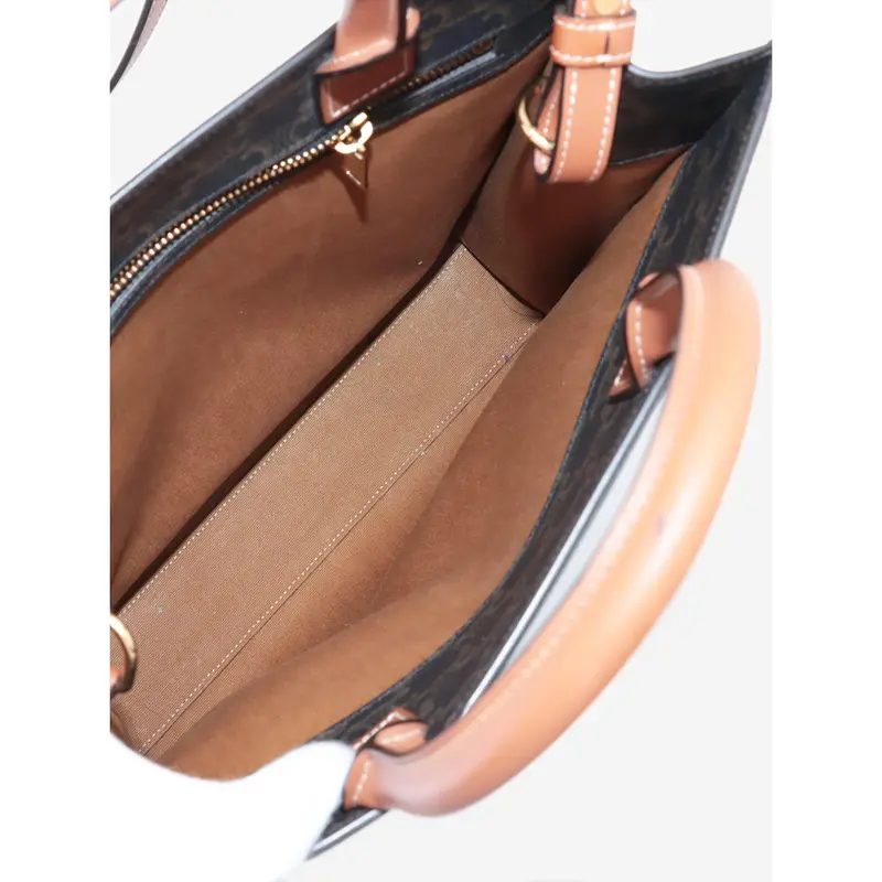 Preowned Celine Bag - Brown Triomphe Vertical Cabas Tote Bag 5