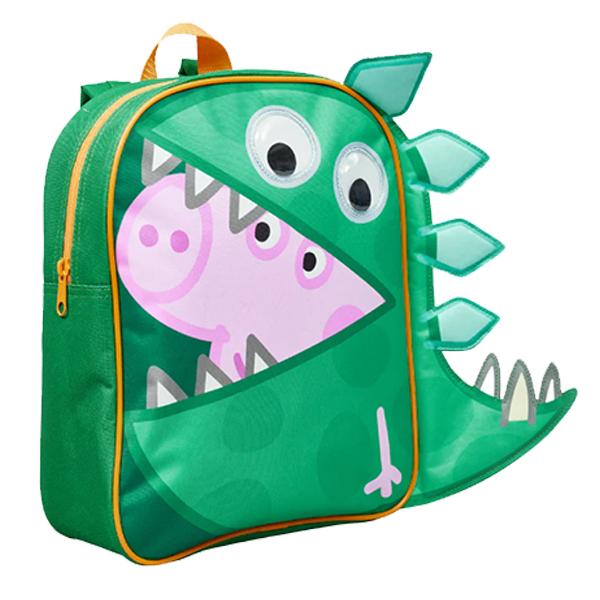 Boys  Peppa Pig George Dino Roar 3D Backpack 1