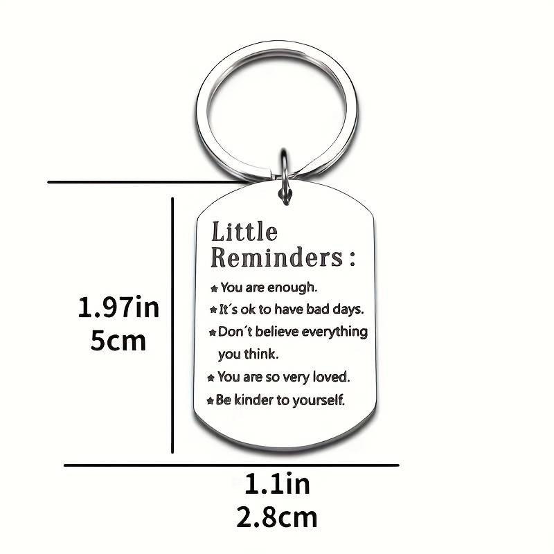 Little Reminders 1 piece Keychain, Mental Health Gift,You Are Enough,Inspiration Gift For Daughter Mom,Reminder Gift For Friend,Hug Gift,Self Love, Boyfriend & Girlfriend 4