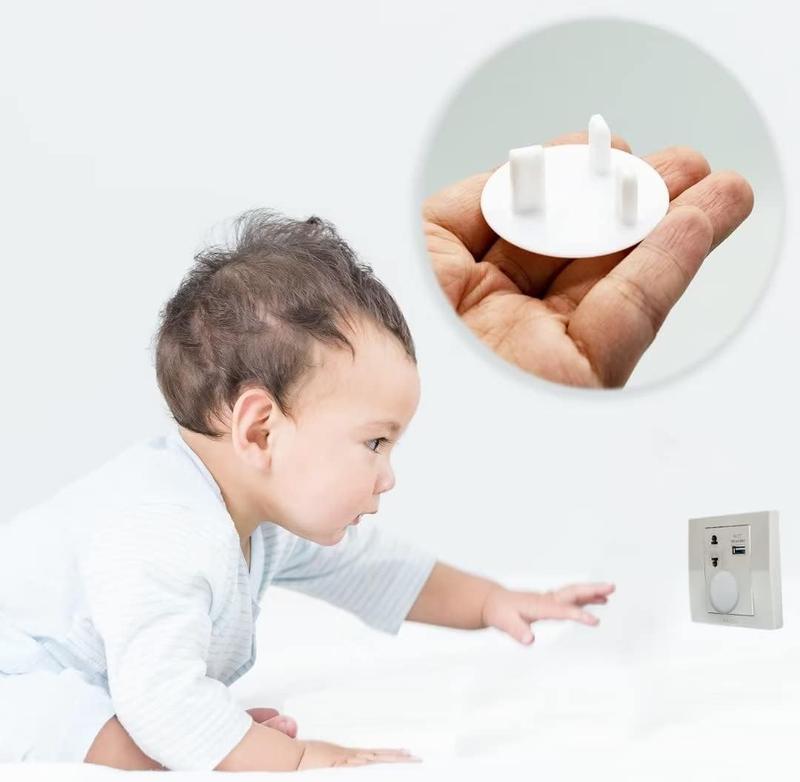 22 Pack White Baby Home Safety Outlet Covers - Child Proof Plug Socket Protectors Guards Caps 2