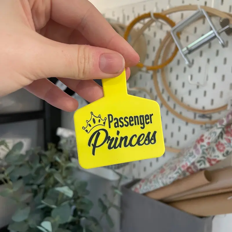 ‘Passenger Princess’ Cattle Tag Keyring 0