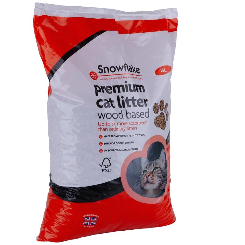 Snowflake Premium Wood Pellet Cat Litter for a Clean and Fresh Home 1