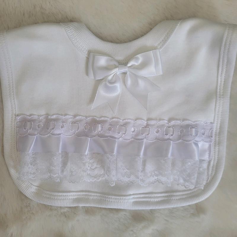 Babys fancy bow bibs 1