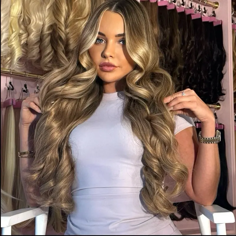 RIRI DELUXE 20INCH SYNTHETIC CURLY CLIP-IN HAIR EXTENSIONS live