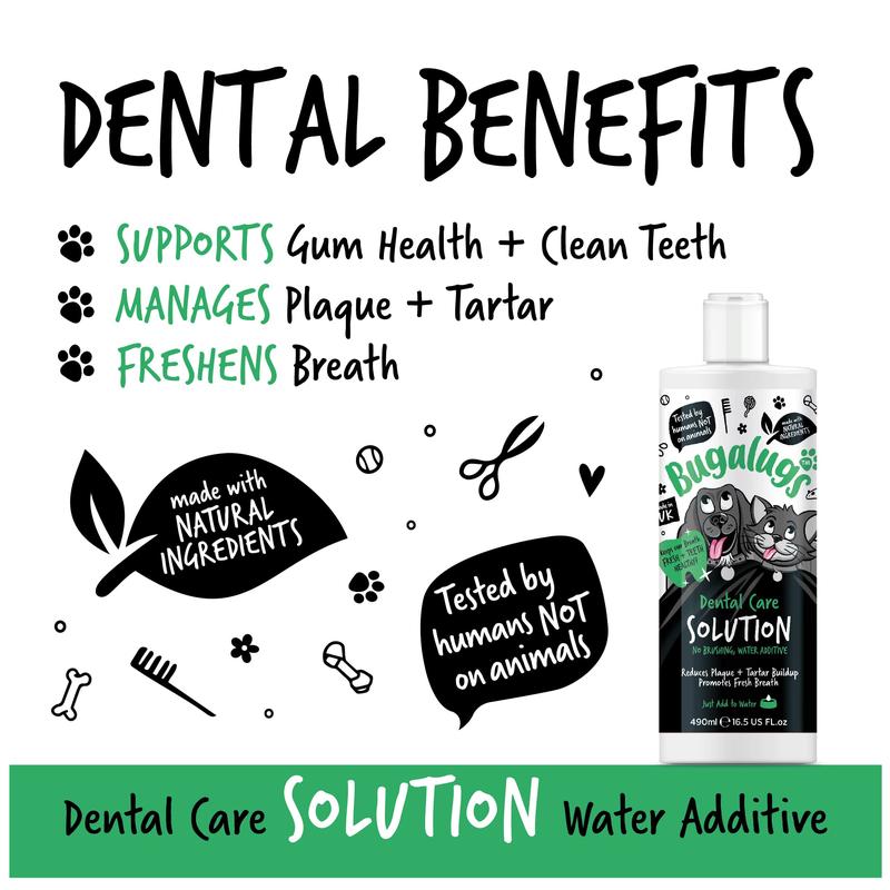 Bugalugs Dental Care Solution for Dogs & Cats - Dental Water Additive, Clean Teeth, Healthy Gums & Fresh Breath - No brushing needed 2