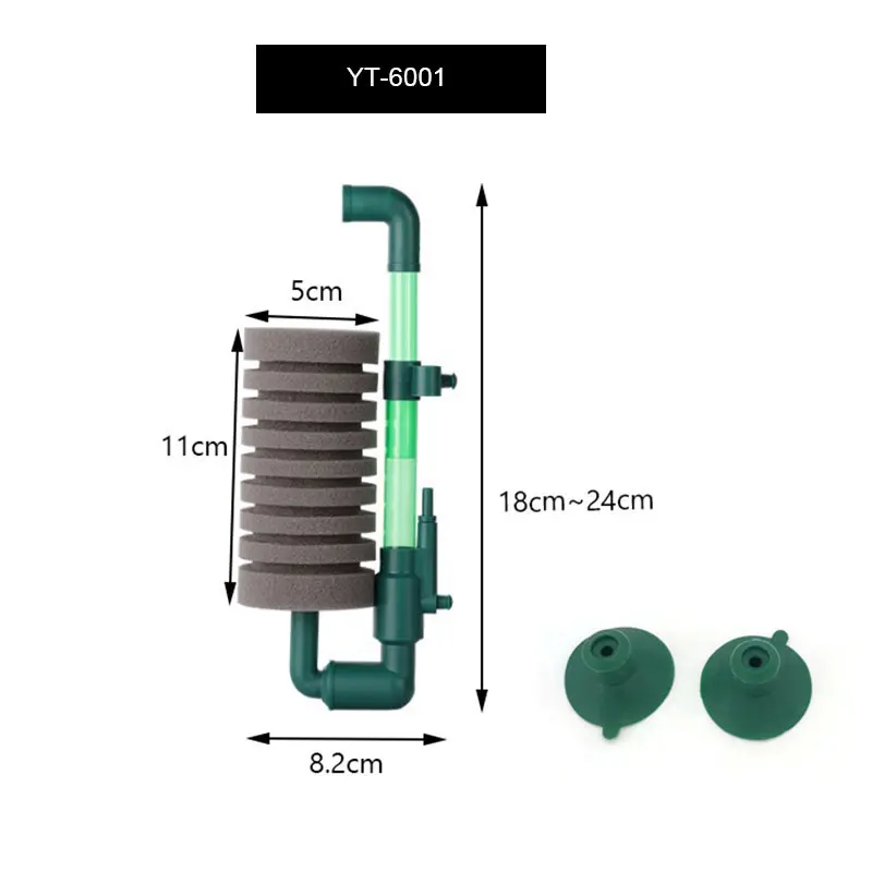 New Bio Sponge Filter for Aquarium Fish Tank Shrimp Pond Air Pump Biochemical Filtration Noiseless Foam aquarium accessories 8