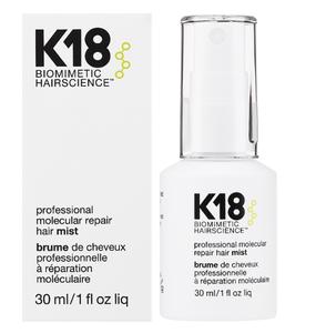 K18 Hair Biomimetic Hairscience Prof Molecular Repair Hair Mist 30 ml shampoo  and
