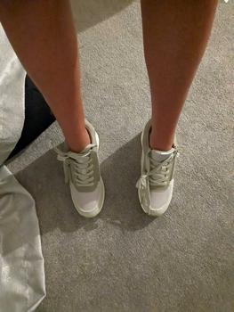 Product Review of 9176 Womens Wedge Low Top Trainers Lace Up Non Functional Zip Breathable Non-slip Sneakers, Causal Footwear Comfort Spring Summer Holiday Fashion from (** H**e R**️ 1