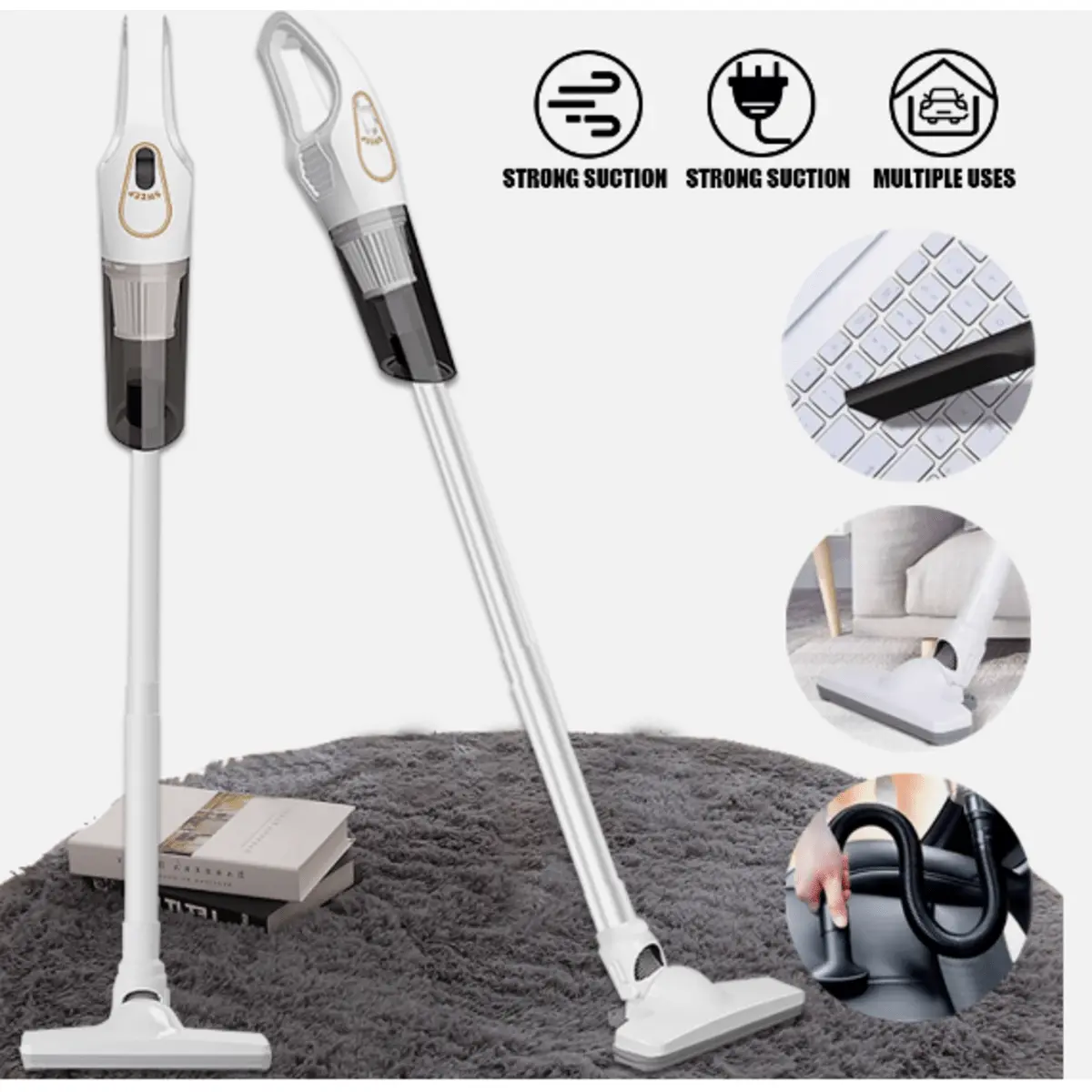 CleanPro 3-in-1 Cordless Vacuum - Lightweight Upright & Handheld, Powerful Suction, Bagless Design