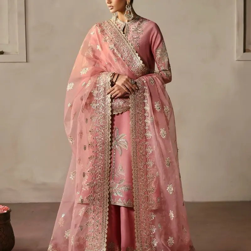 Afrozeh Divani Embroidered Raw Silk Edit - Eid 25 for Women