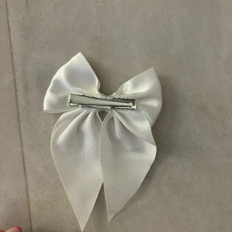 Fashionable Girls Bow Hair Clips for Kids Fashion Accessories velcro bows ribbon hairpins 1