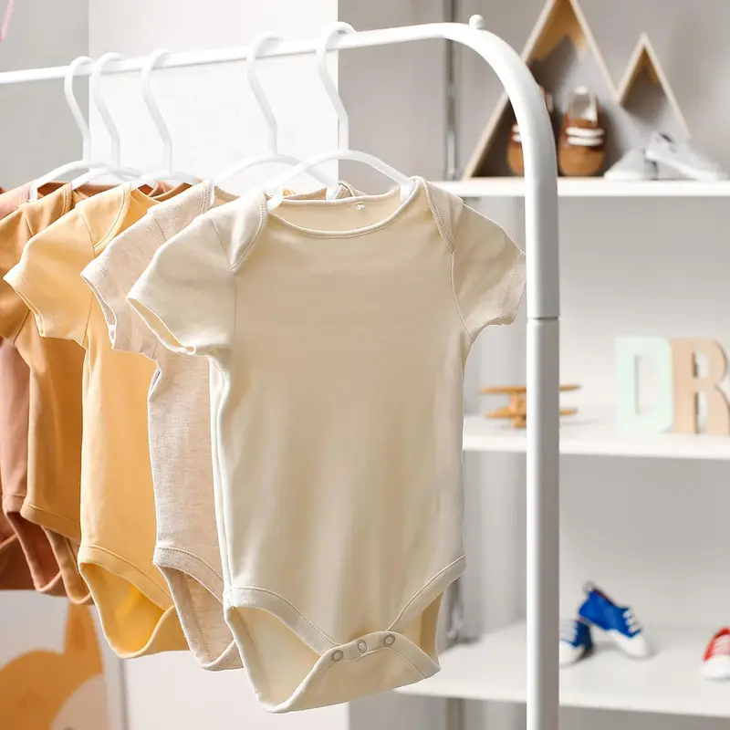 36 Pack Children's Hangers, Plastic, Nonslip Baby Coat Hangers, Space Saving Tubular Hangers, More Storage for Kids Children Clothes Dresses (White) Organiser Hanging 6