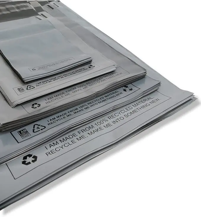 125 Mixed Grey Plastic Mailing Mail Post Postage Bags Assorted Sizes Packaging Poly Postal mailers 4