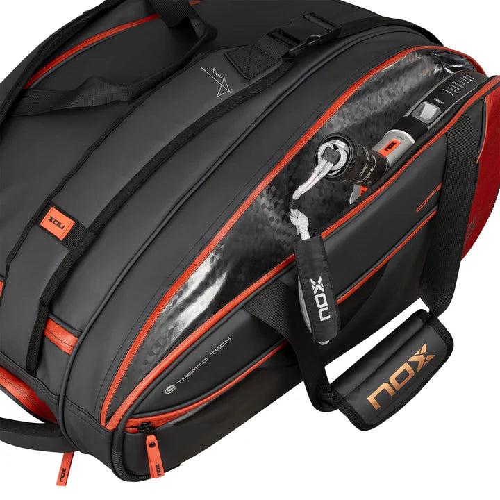 NOX LUXURY OPEN SERIES PADEL BAG BLACK/RED 3
