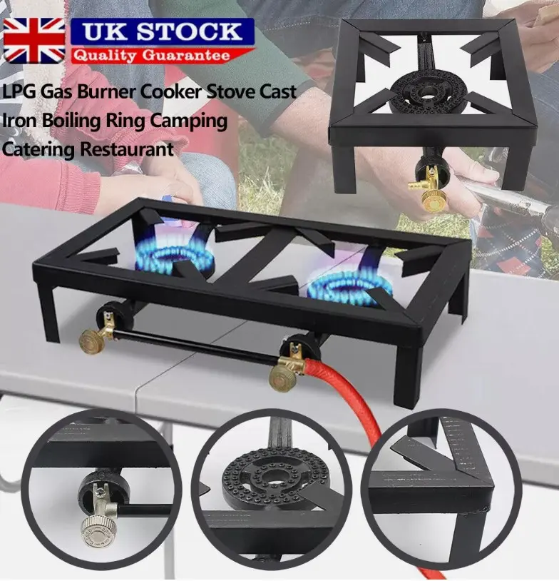 Cast Iron LPG Gas Burner Cooker Stove for Camping and Catering