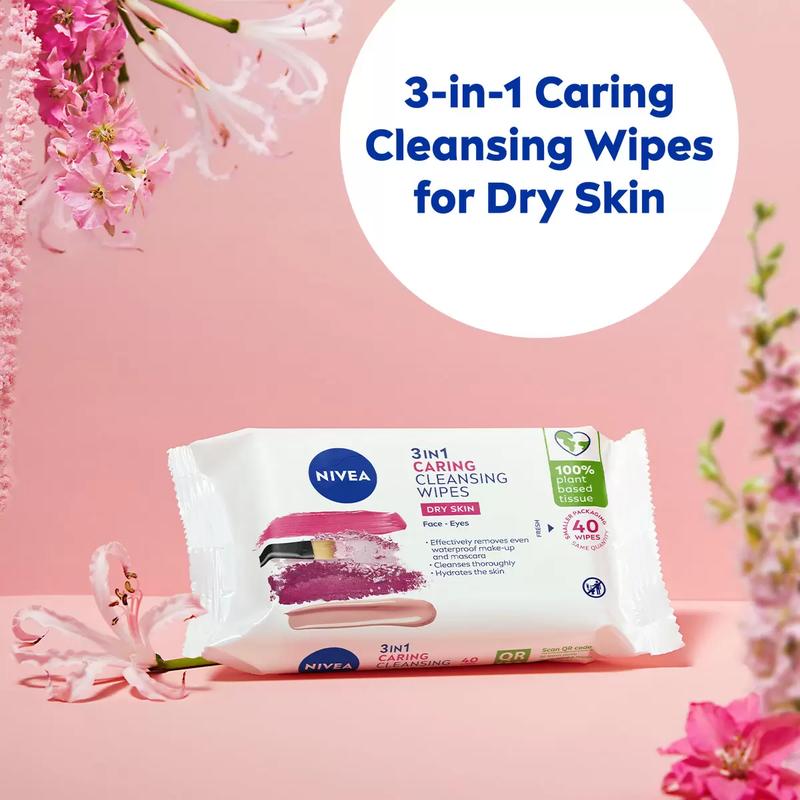Product Introduction of Face Wipes for Dry Skin 4 x 40 Wipes – Gentle Makeup Removal with Almond Oil Cosmetic 2