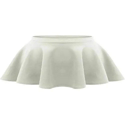 Girls Kids Children Flared High Waisted Short Mini Skater Swing School Skirt 2