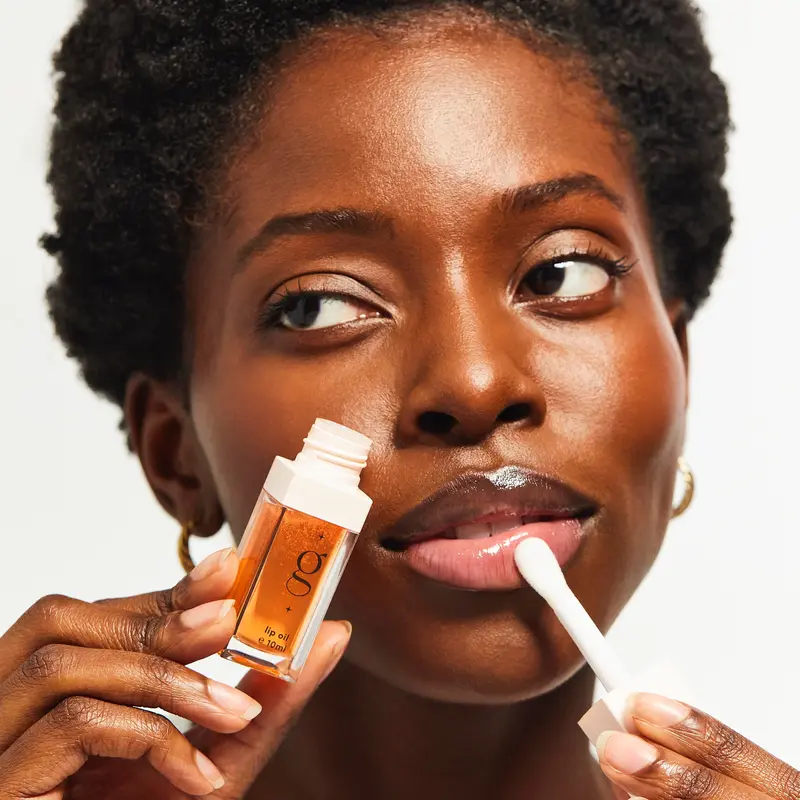 Peach Lip Oil - Glow For It peach flavoured lip oil for plump, hydrated lips 6