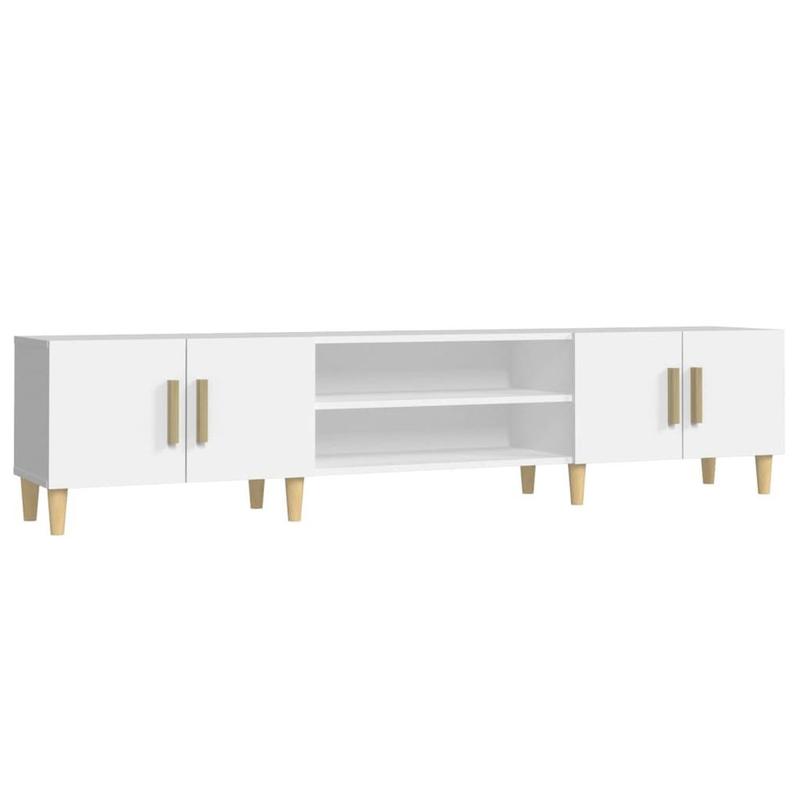 vidaXL TV Cabinet White 180x31.5x40 cm Engineered Wood 1