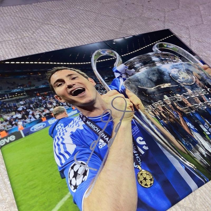 FrankFrank Lampard Signed Canvas Poster - Perfect Decor for Your Home 1