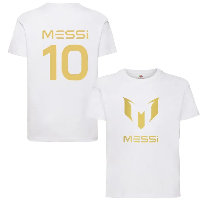 Lionel Messi Inspired Soccer T shirt footy merch Messi Merch Messi TEEs Boys Girls Gift Top Tee 3-13yrs Number 10 #10 4