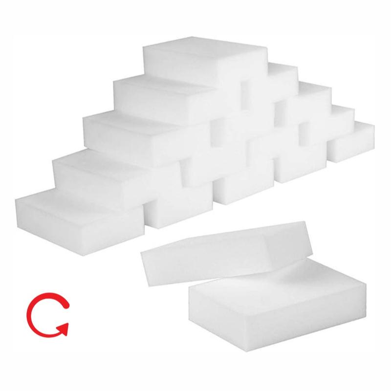 Pack of 30 Magic Cleaning Melamine Sponge, Magic Eraser Sponges, Foam Cleaning Pad - Eraser Sponge for All Surface – Bathroom, Kitchen, Floor, Baseboard, Wall Cleaner (Chemical Free) 8