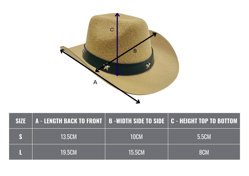 Product Introduction of Pops & Coco Dog Cowboy Hat - Rigid and Adjustable for All Dog Sizes - Sheriff - Country Music Fans 2