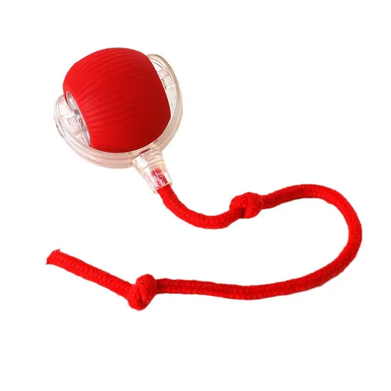 [UK Seller 48hr Delivery] Electric Cat Ball Toy Interactive with Rope Cat Teaser, Automatic Rolling Ball, Pet Chasing Toy Pet Supplies, Dog & Cat Accessories, Christmas Gift, Kitten Puppy Toy Chase Fun 4