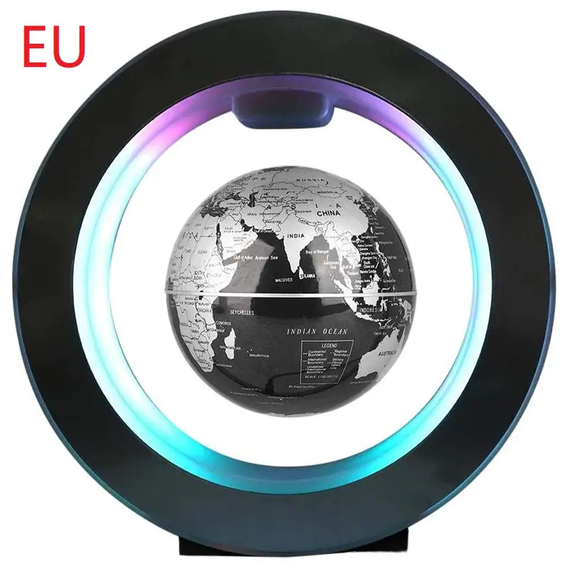 LED Rotating World Map Magnetic Levitation Globe Floating Lamp - Novelty Birthday Gift 6