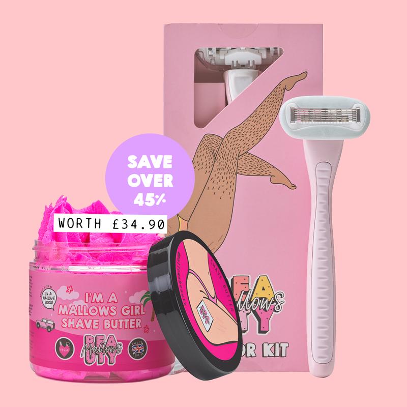 Mallows Beauty Razor Starter Bundle - Smooth and Silky Shaving Experience 6
