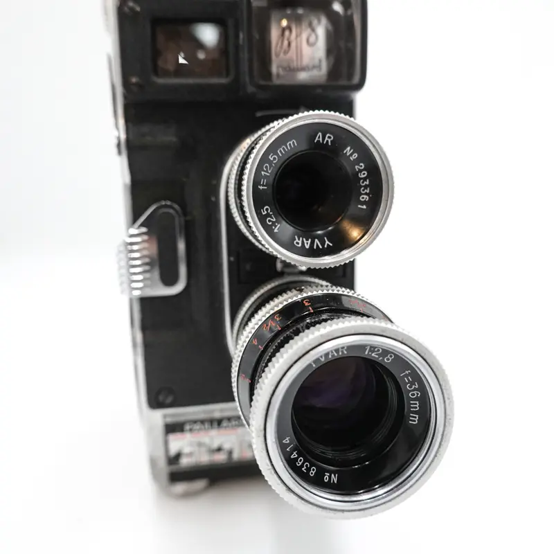 Bolex Paillard B8 B-8 Double 8mm Cine Film Camera w/2 Lens - Fully Working 2