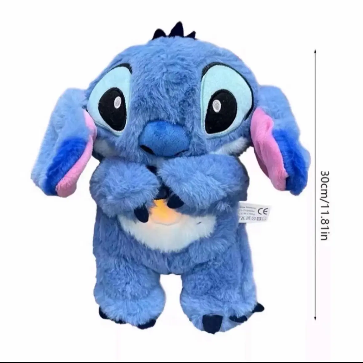Blue Stitch Breathing Anxiety Relief Plush Toy for Christmas
