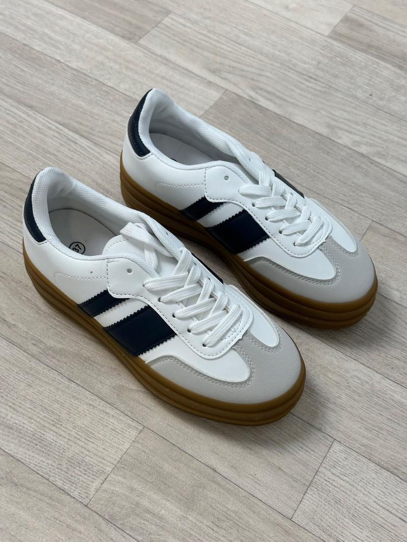 Product Introduction of Retro Gummy Sole Platform Trainers Casual Sports Shoes 4