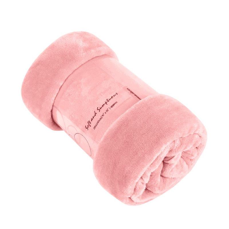 Mink Throw Warm Super Soft Plain Large Bed Blanket Sofa Double King Size For Warm Wingter Xmas Gift Sofa bed Tv lounge Cozy Nights Breathable 5