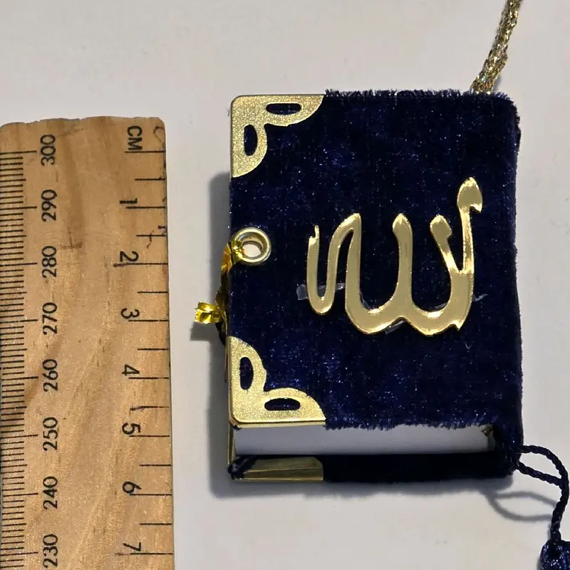 Islamic Full Mini Quran Dark Blue Unisex Car Hanging Accessory Ramadan Muslim Gift Decor Religious 6