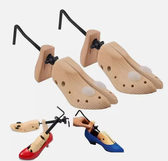 2X WOMENS LADIES SHOE STRETCHERS TREE WOODEN SHAPER BUNION CORN BLISTER 3-8 2
