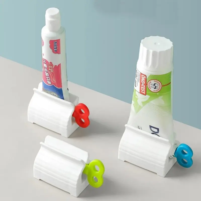 Rolling Tube Toothpaste Squeezer Easy Dispenser Seat Holder Stand HomeBathroom