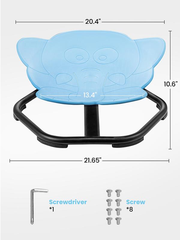 Sensory Elephant Swivel Chair for Kids, 360° Spining Seat ADHD Chair Autism Balance Chair for Boys Girls Toddler Wobble Sit Play Equipment Training Body Coordination 2