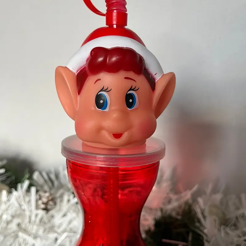 Personalised Elf Head Drinking Bottle 3