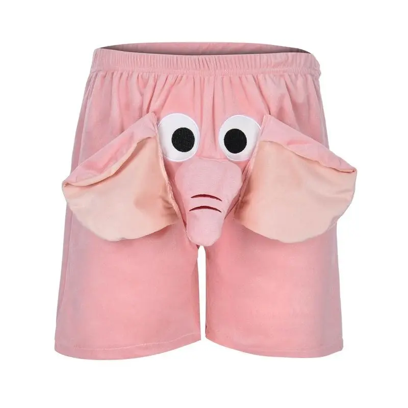 Men Shorts Elephant Boxer Novelty Shorts Humorous Underwear Prank Gifts For Men Animal Themed Boxers Shorts Lingerie Panties 2