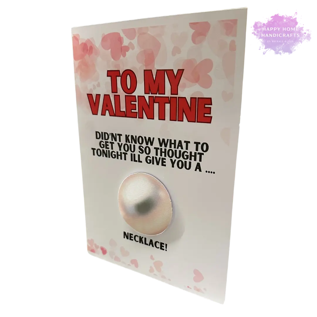 3D Adult Humour Valentines Day Pearl Card