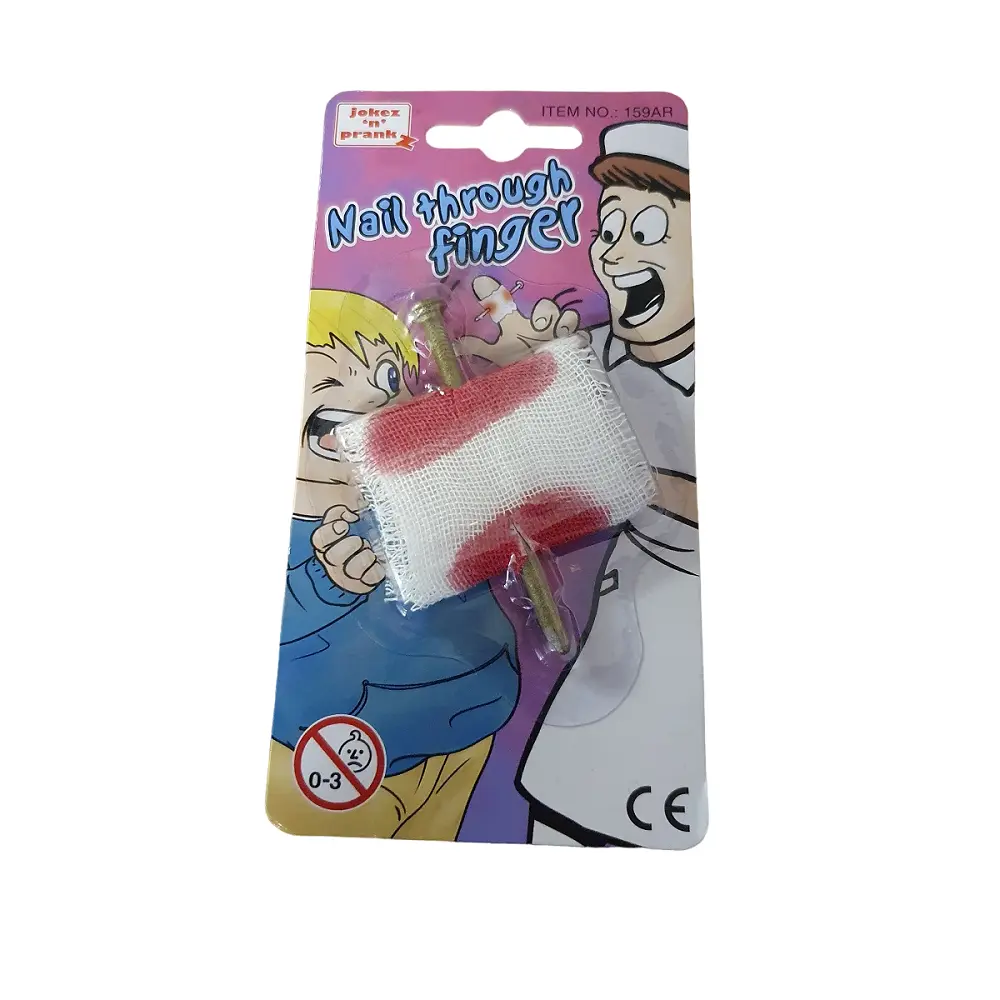 Jokez 'n' Prankz Nail Through Finger