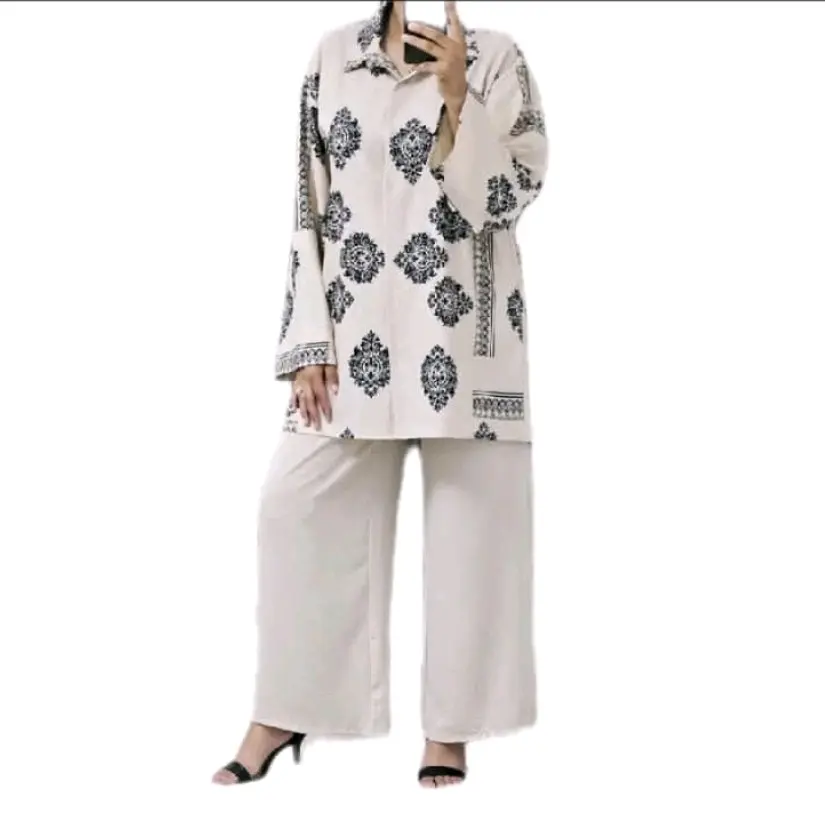 Aztec Print Co-ord Set - One Size UK 8 - 16 Womenswear Comfortable