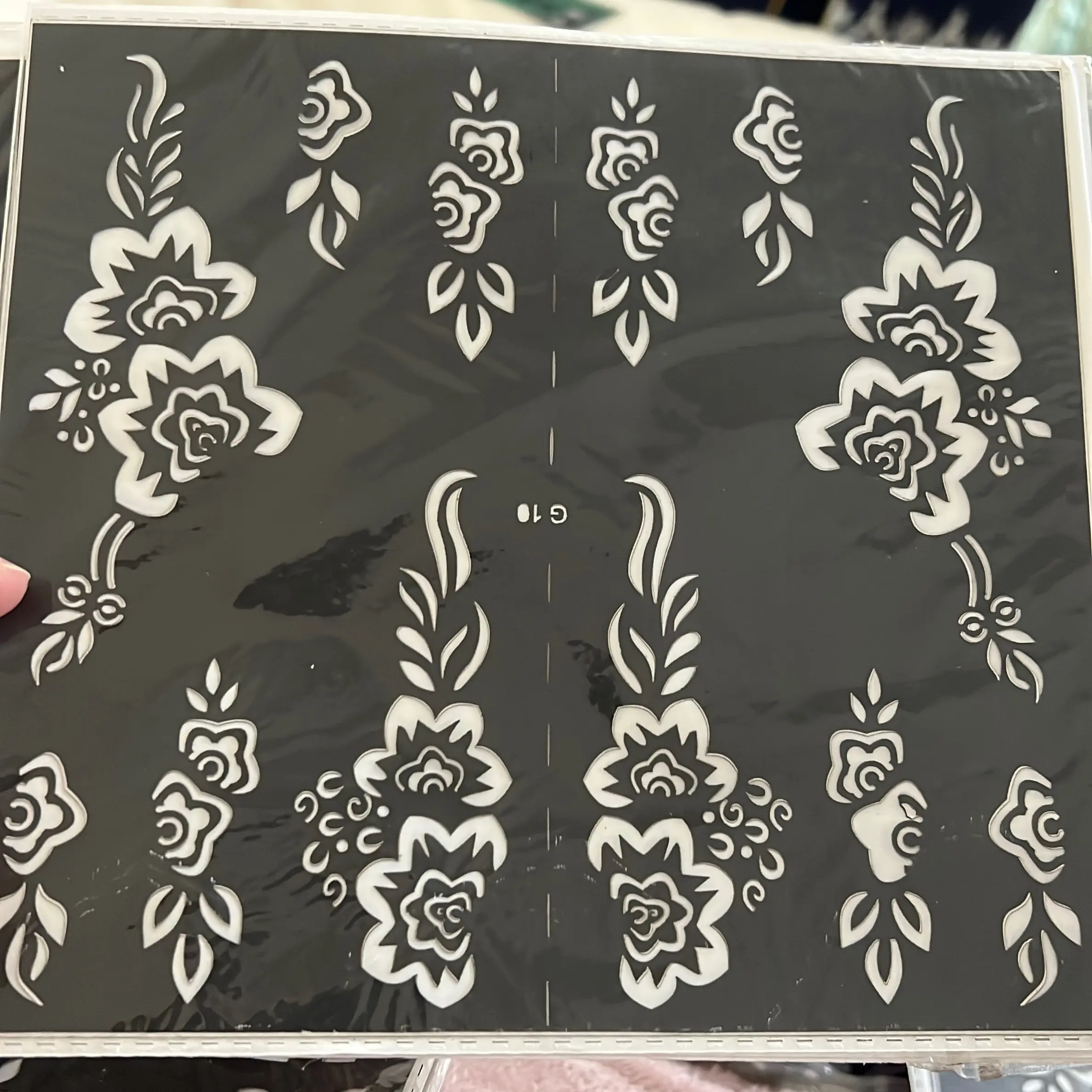 Henna tattoo sticker stencil only for arm feet or hands
