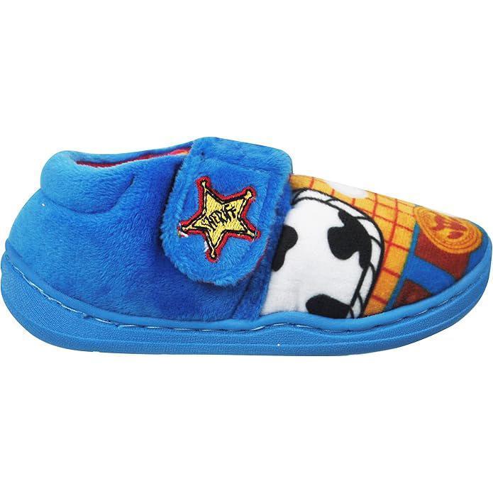 Boys Girls Toy Story Slippers Toddler Self Fastening Woody Buzz Lightyear UK Shoe Size 6 - 12 1