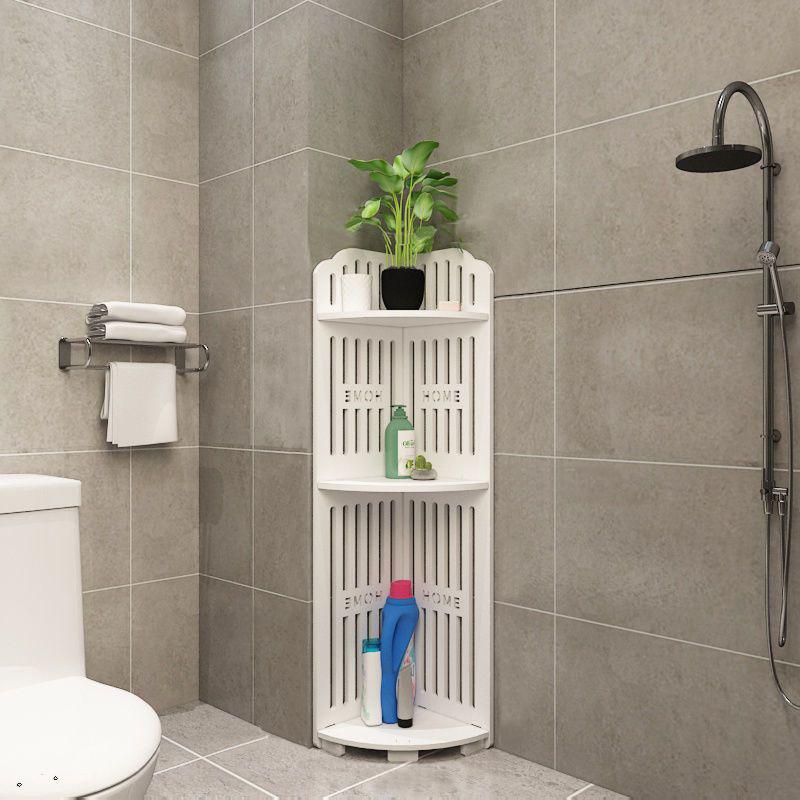 3 Tier Corner Bath Shelf Unit Organiser Stand Showers Caddy Storage Rack Box Wall Room 3