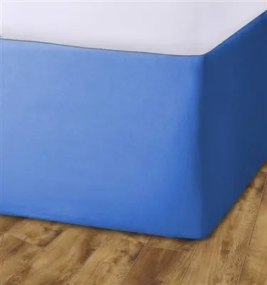 Elasticated Divan Bed Valance (Blue) 1
