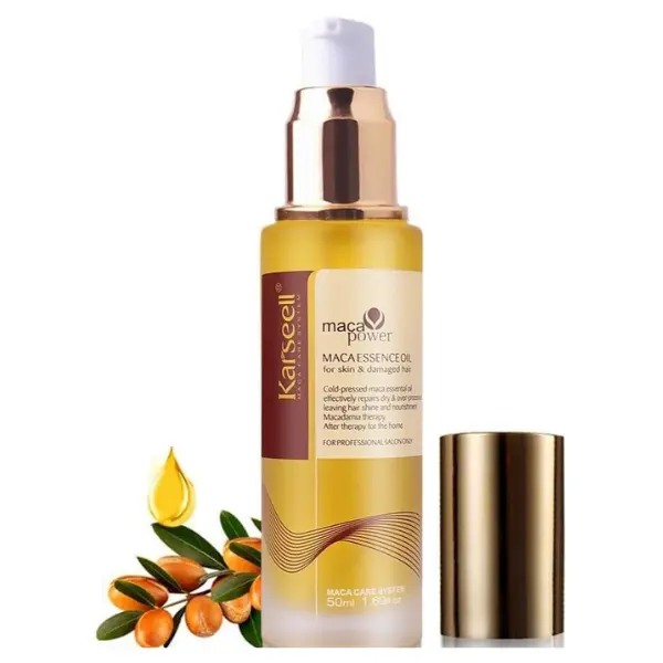 Karseell Hair Oil Moroccan Argan Oil for Hair & Skin, Cold Pressed Maca Essence Argan Oil Hair Oil for Dry Damaged Hair All Hair Types 50ml Haircare Repair shampoo   moisture hygieneproducts Scent Comfort Moisturize Hydrating Hydrate Moisturizing 0