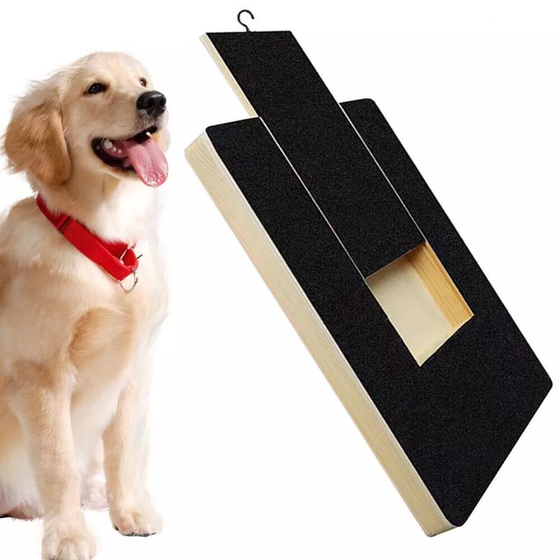 Product Introduction of Pet Nail Board Scratch Board Paw Scratch Pad Pet Nail Board with Treat Box 1